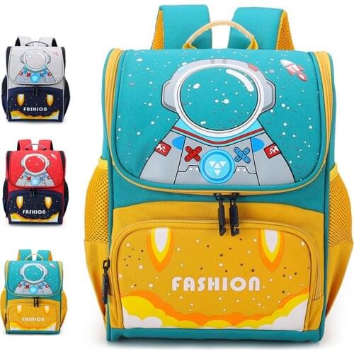 Cartoon Space Kids Backpacks Kindergarten School Bag For Girls Boys Child School Backpack Waterproof Orthopedic Schoolbag