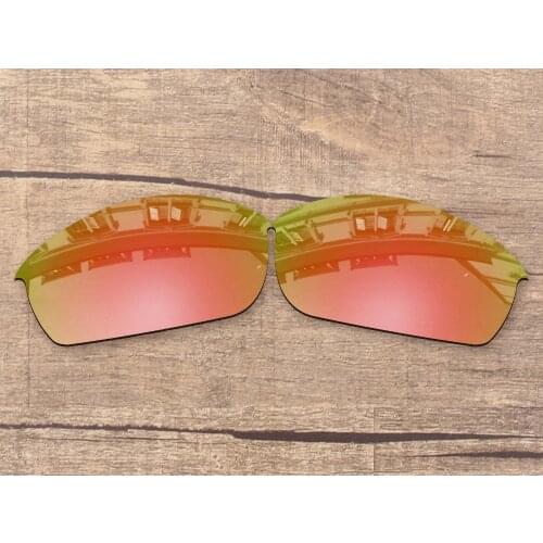 Vonxyz Peach Gold Mirror Polarized Replacement Lenses for-Oakley Flak Jacket Frame