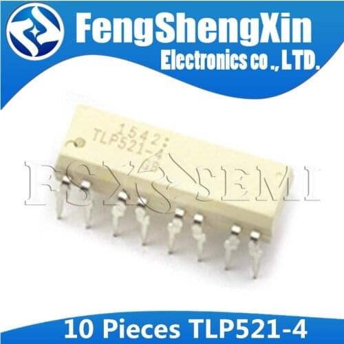 10pcs/lot TLP521-4GB DIP-16 TLP521-4 TLP521 HIGH DENSITY MOUNTING PHOTOTRANSISTOR OPTICALLY COUPLED ISOLATORS