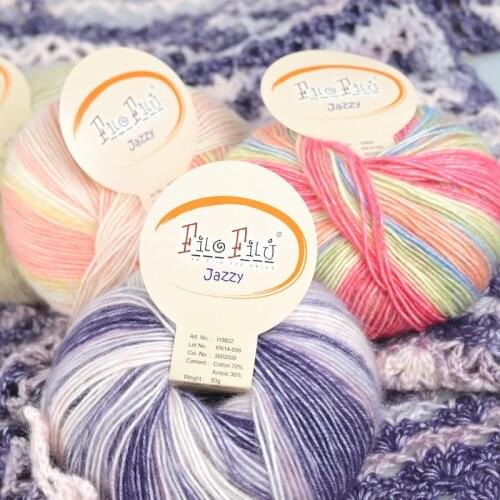 100g High Quality Worsted Soft Baby Wool Cotton Yarn Skeins Hand Knitting Eco-Friendly Dyed Crochet Yarns laine a tricoter garn
