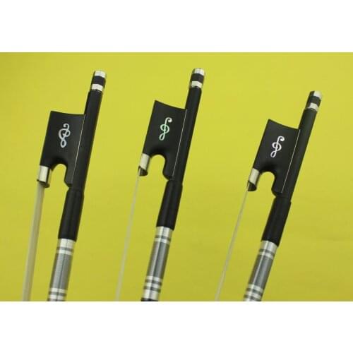 4 pcs PRO Carbon fiber violin bows 4/4 full size Ebony Frog