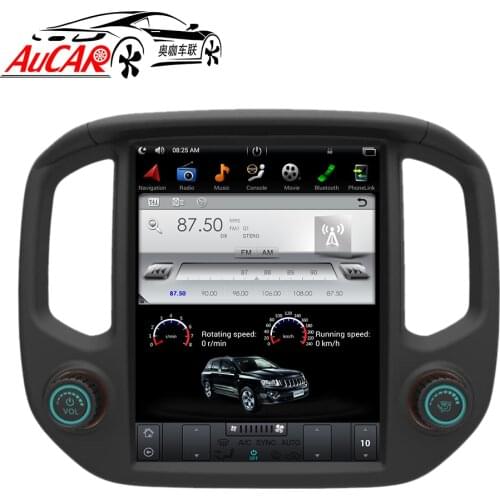 AuCAR Tesla Style 12.1" Android 6.0 Car DVD for GMC Canyon Silverado Colorado 2015-2018 Radio GPS Navigation Vertical IPS AUX