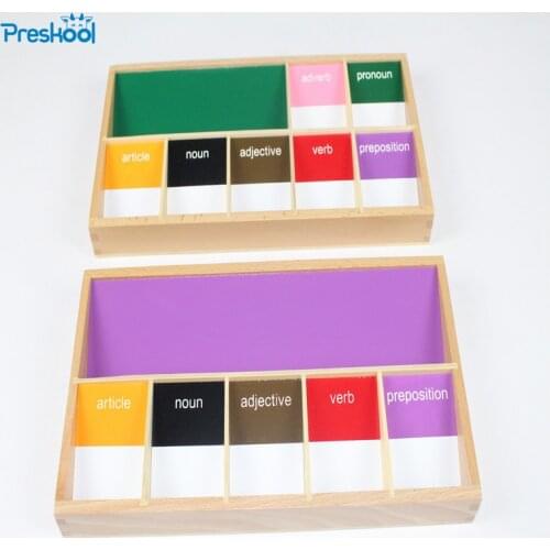 Baby Toy Montessori Basic Language Grammar Sympols 3st Early Childhood Education Preschool Training Kids Brinquedos Juguetes