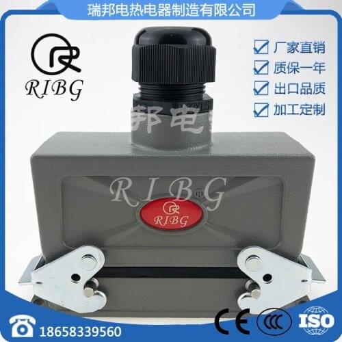 Hot Air Runner 24-Core Aviation Plug Buckle Mold Temperature Control Box Heavy-Duty Rectangular Connector Plug Connector