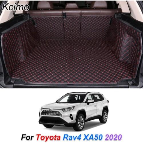 The Trunk Floor Leather Liner Car Trunk Mat Cargo Compartment Floor Carpet For Toyota Rav4 XA50 2020