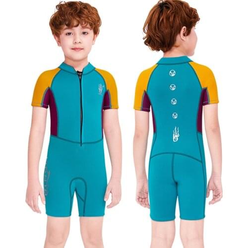 2.5MM Boy Neoprene Wetsuit Surf Children Rash Guards Kids Swimming Windsurf Kitesurf Scuba Diving Clothes Bathing Suit Swimsuit