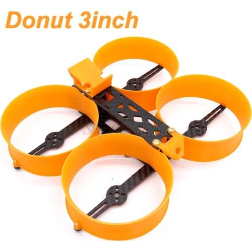 Donut 3inch 140 140mm Frame Kit Mini Drone H Type Frame with 3D Print Parts Prop Guard for 1306 1407 Motor FPV RC Parts