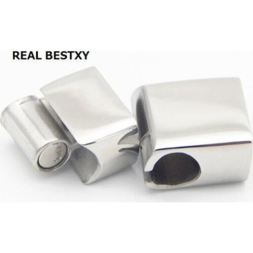 REAL BESTXY 10pcs/LOT stainless steel paw clasp for leather bracelets jewelry buckle