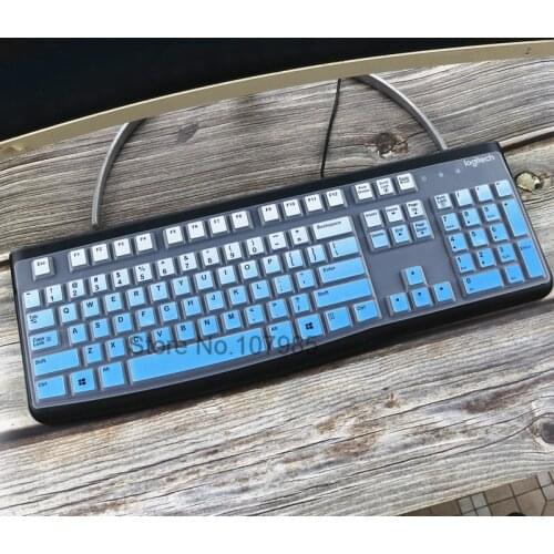 For Logitech Mk120 K120 Desktop Washable Silicone Dustproof Mechanical Keyboard Cover skin Protector guard