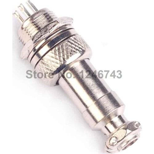 1pairs GX12-4pin GX12 12mm 4 Pins 250V 15A Male & Female Electrical Connector, Aviation Connector Plug