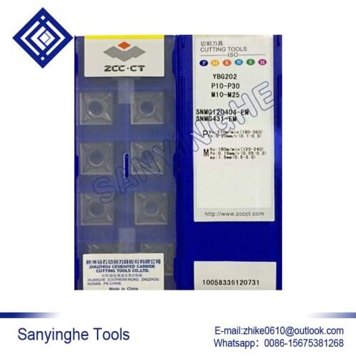 Free shipping high quality 10pcs/lots YBG202 SNMG120404-EM cnc carbide turning inserts