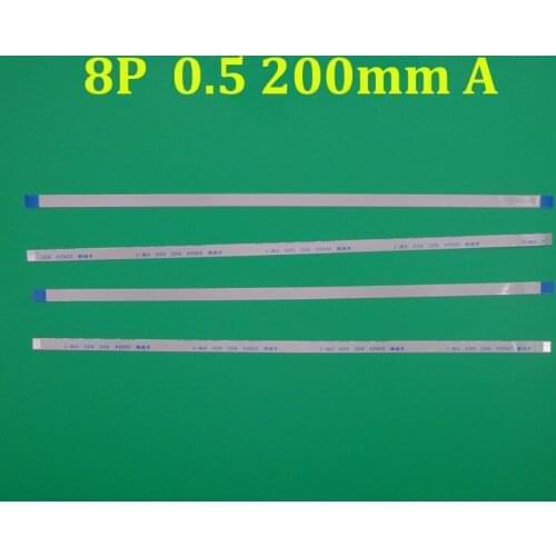 100pcs New FFC FPC flat flexible cable 0.5mm pitch 8 pin 8PIN Forward Length 200mm Width 4.5mm Ribbon Flex Cable