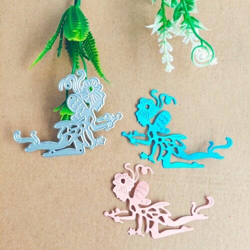 Angel Girl Flying Women decorate Metal cutting Die stamping Die New Paper Jam