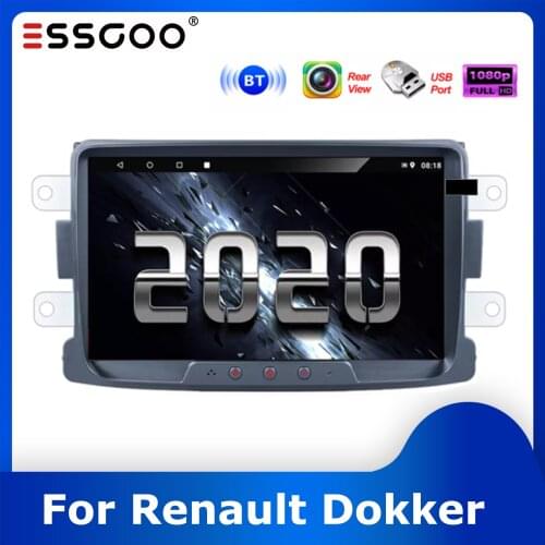 Essgoo Car Radio 2 din Android 8 inch Autoradio Stereo Car Multimedia Player GPS Navigation For Renault Duste Logan Dokker