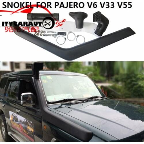 Auto Exterior Bodykits Airfolw Snorke Pipe For Mitsubishi Pajero V33 V55 V6 Air Intake LLDPE Manifold Snorkel Air Intakes SMV33