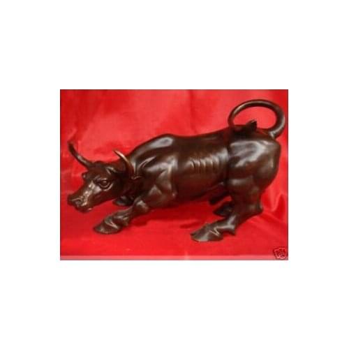 Bronze statue of the Wall Street Bull by EMS 100% free shipping