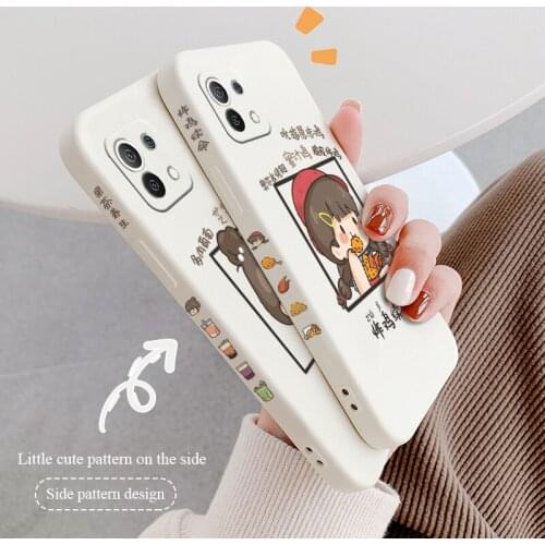 Stitching Cartoon Girl Phone Case For Xiaomi Mi 11 10T 10T Pro 10 S lite Ultra 9T 9 8 Note 10 Pro Poco F3 F2pro X2 Cover