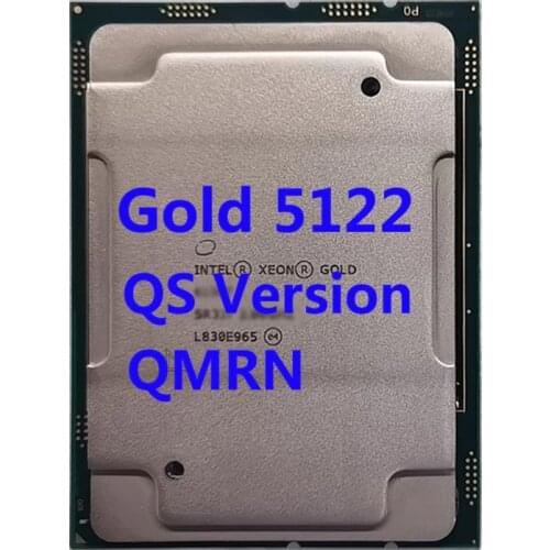 Xeon CPU Gold 5122 QMRN QS Verasion Intel Processor 3.6Ghz 4Core 8Thread 16.5M 105W LGA3647 For ASUS Z11PA-D8 Server Motherboard