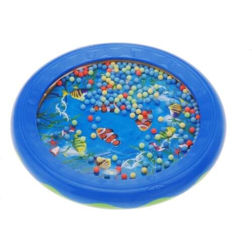 Blue Ocean Wave Bead Drum Fishes Musical Educational Toys For Children Music Enlightenment Kids Baby Learning Oyuncak