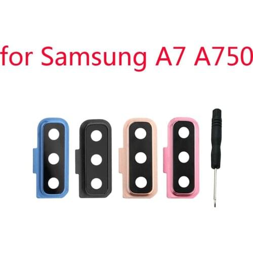 For Samsung Galaxy A7 2018 A750F A750 Original Phone New Housing Back Cover Rear Camera Glass Lens Safety Holder + Tools