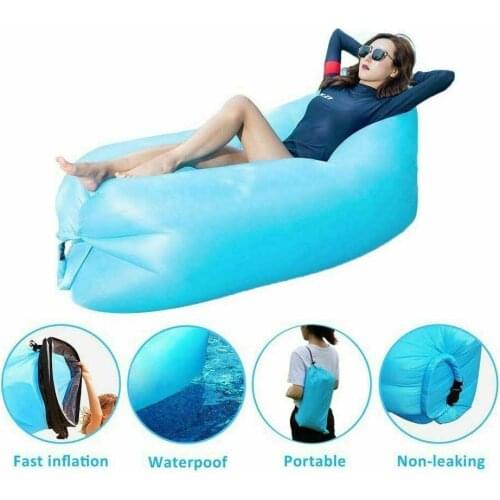 Hot Camping inflatable Sofa lazy bag 3 Season ultralight down sleeping bag air bed Inflatable sofa lounger trending products