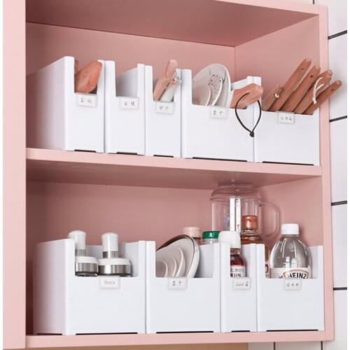 Kitchen multifunctional storage and finishing box Cabinet drawer separated storage box Desktop cosmetic mask storage