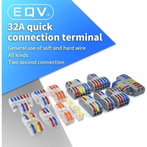 Mini Fast Wire Cable Connectors Universal Compact Conductor Spring Splicing Wiring Connector Push-in Terminal Block 422 SPL-2/3