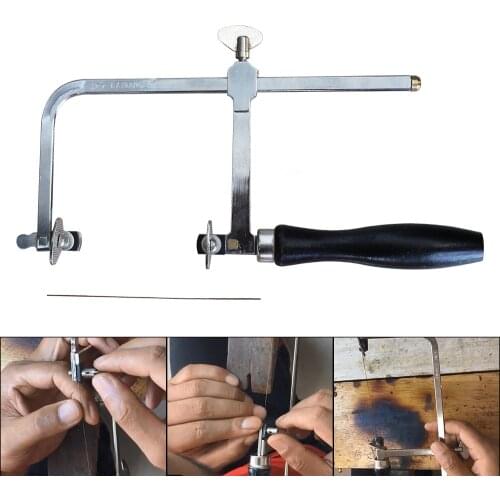 Handmade Mini Jigsaw U-Shaped Saw Saw Bow Small Hand Saw Woodworking Pull Saw Wire Saw DIY Model Saw