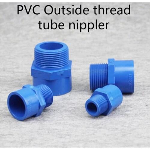 Male Thread PVC Joints Garden Irrigation Water Pipe Connectors Aquarium Tank Tube Fittings 1 Pcs