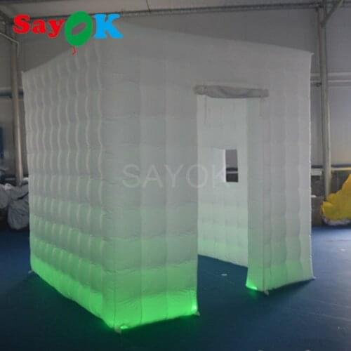 One door Free shipping 2.6m*2.6m*2.6m hot sale outdoor cube tent top quality inflatable photo booth/ Inflatable wedding photo bo