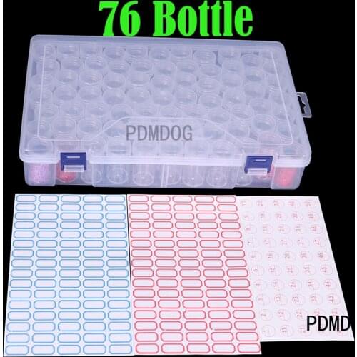 76 grid Dismountable Diamond painting box Embroidery Accessories box Cross Stitch Cases jewelry Organizer Home finishing Storage