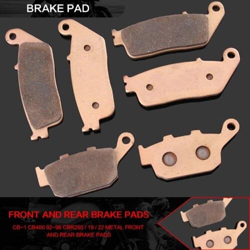 Road Passion Motorcycle Front Rear Brake Pads For Honda CBR250/CBR300/CB500 VTR250 NC700X NC750 NC750X FMX650 XL600 Transalp