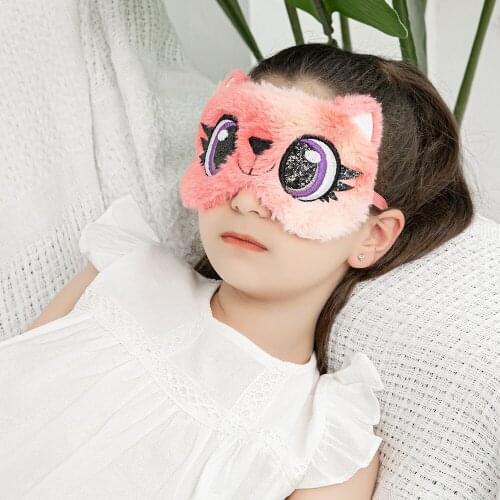 Owl Blindfold Women Plush Animal Sleeping Eye Mask Eye Cover Cute Plush Eye Mask Girl Toy Suitable For Travel Home Party New