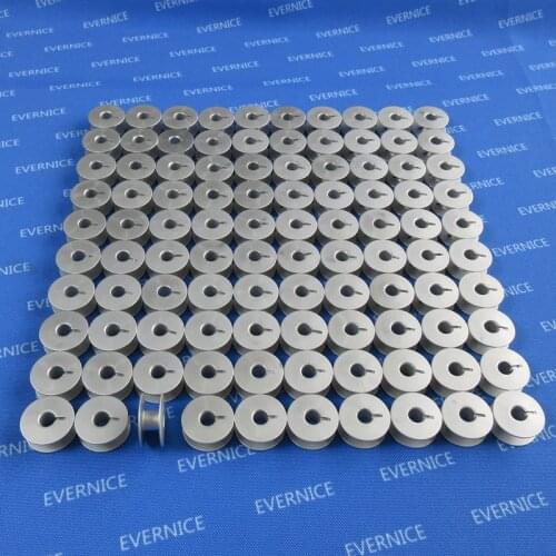 100 INDUSTRIAL SEWING MACHINE L SIZE ALUMINUM BOBBINS FOR REGULAR MACHINES