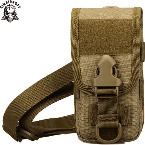 SINAIRSOFT Outdoor 5.8 inch Universal Army Tactical Bag for Mobile Phone Hook Cover Pouch Case Molle Belt Cell Phone Pouches