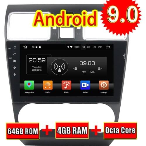 Topnavi Octa Core Android 9.0 Car Multimedia Player For Subaru WRX 2016-2017 Audio Radio Stereo 2DIN GPS Navigation In Dash Wifi