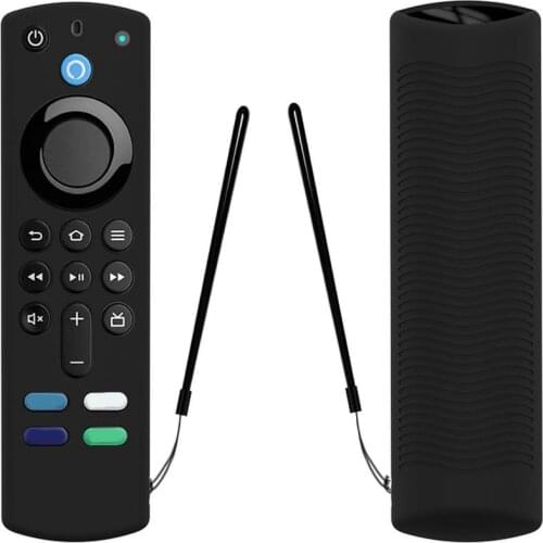 Shockproof Smart TV Voice Remote Control Protective Case For Alexa Voice Remote 3rd Gen 2021 Silicone Washable Sleeve Cover