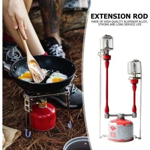 Camping Gas Rod Extender Lantern Air Extension Pole Blow Torch Portable Outdoor Stove Gas Tank Converter Rod for Hiking Picnic
