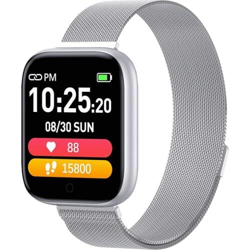 Smart watch Alloy Case IP67 Waterproof Bluetooth Pedometer Heart Rate Monitor 1.54 inch Color Display SmartWatch For Android/IOS