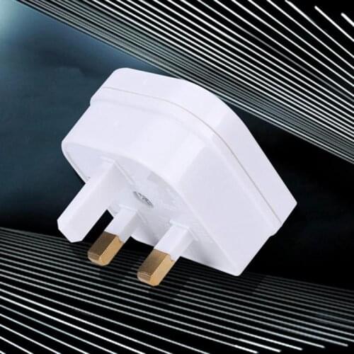 Universal Charging Convertor Travel Household European Euro Eu 2 Pin To Uk 3Pin Dual-use Transform Plug Socket Adapter