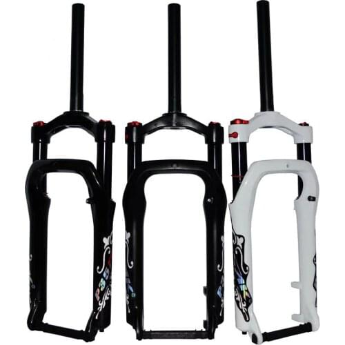 MTB Cruiser Fork Moutain Bicycle 20 inch Fat Bike Air Fork Lockout Suspension Forks Aluminium Alloy For 20x4.0"Tire 135mm