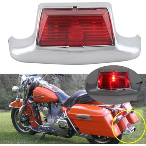 Motorccyle Rear Fender Tip Light Red Tailing Edge Driving Tail Light For Harley Road King FLHR Street Glide Heritage Softail