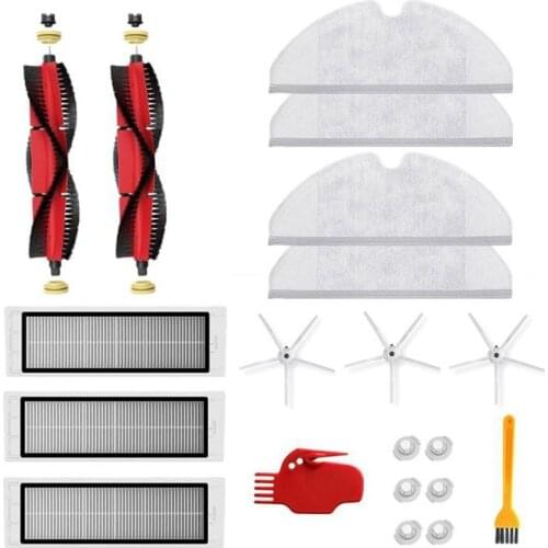 For XiaoMi Roborock S5 MAX S6 S60 S65 Accessories Vacuum Cleaner Parts Washable HEPA Filter Main Brush Side Brush