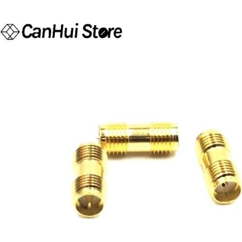 2 stücke Loch Zu Loch NEUE RP Sma-buchse zu RP-SMA Weibliche Jack RF Coax Adapter konverter Gerade Vergoldet buchse auf Buchse