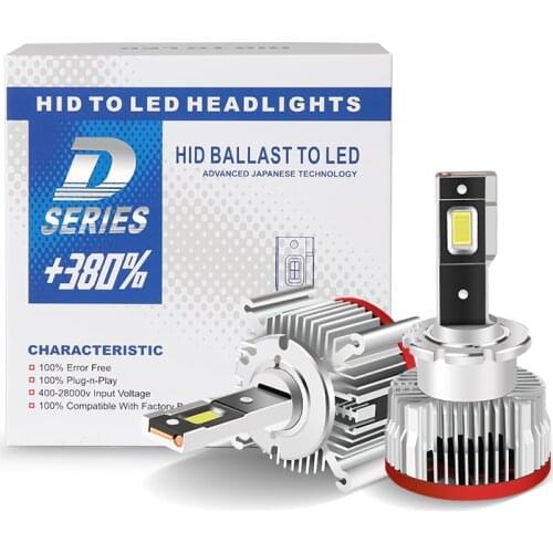2PCS LED Car Light Canbus Headlight D1S D2S D3S D4S D5S D8S 70W 12000LM Kit LED to Replace HID Conversion Lamps