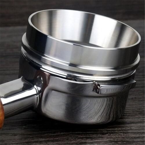 51/53/58mm Stainless Steel Coffee Dosing Ring Brewing Bowl Coffee Powder Ring For Espresso Funnel Coffee Portafilter