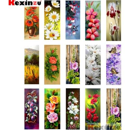 KEXINZU Diamond Painting Cross Stitch "Rose flower" Full Square Round Diy 5d Diamond Embroidery Picture Rhinestone Art Gift S618