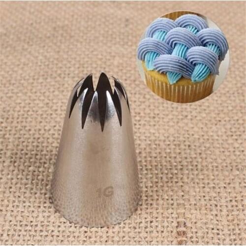 #1G Large Icing Piping Nozzles For Decorating Cake Baking Cookie Cupcake Piping Nozzle Stainless Steel Pastry Tips
