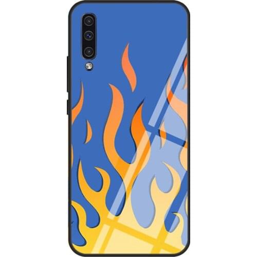 Original Flames For Samsung A21S A20e A10 A20 A30 A50 A70 A31 A51 A71 A12 A52 A72 A32 Tempered Glass Case