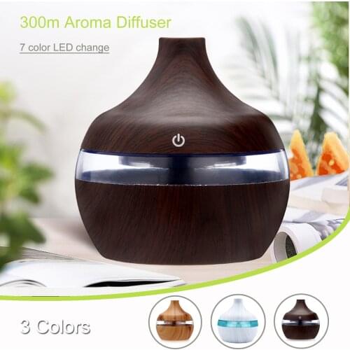 Wood Mini Air Humidifier For Home Electric Aromatherapy Diffusers Vaporizer Difuzer Aroma Diffusor Flavoring Fragrance Diffuser